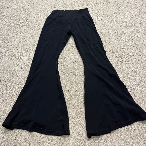 Aerie Offline Real Me Extra Flare Leggings Sz L Black High Rise Active Lounge - Picture 3 of 6